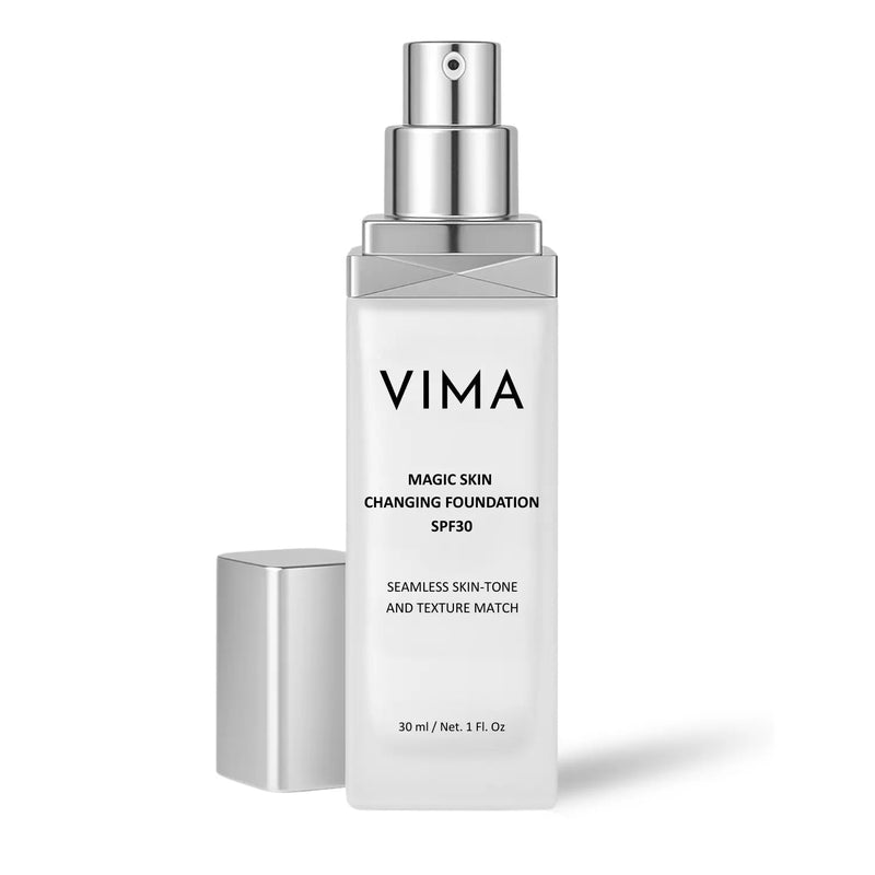Magic Skin Changing Foundation bottle on a white background